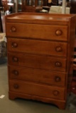 Maple 5 Drawer Chest