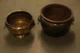 2 Brass Pots