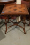 Victorian Parlor Table with Parquet Top