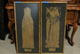 2 English Historical Figures Prints