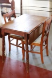 Dropleaf Maple Kitchen Table & 4 Chairs