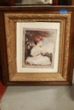 Victorian Frame with Girl Print