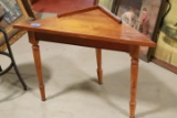 Hand Made Walnut Corner Table