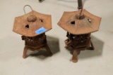 2 Cast Iron Pagoda Lights