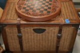Wicker Chest & Checkerboard