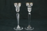 Pair of Marquis Waterford Candle Sticks