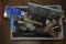 Box of Misc. Grease Gun, Light & More