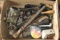 Box of Misc. Carburetor, Pipe Threader, & More