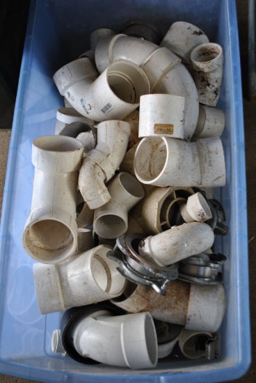 Tub of Plastic Plumbing Parts