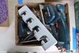 Box of Sabre Saw, Cordless Saw & Misc.