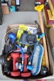 Box of Misc. Tools & Attachments