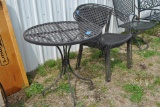 Metal Patio Table & 4 Chairs