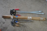 4 Bar Clamps & Dowel Rods