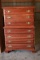 Cherry 5 Drawer Chest