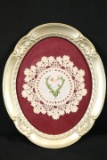 Oval Frame with Embroidery