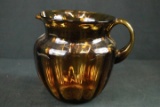 Amber Glass Pitcher