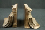 2 Brass Book Ends