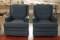 Pair Of Blue Arm Chairs