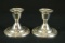 Pair Of Sterling Silver Candlesticks Made By International