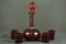 Ruby Decanter & 4 Cups