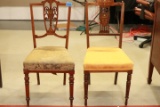 2 Antique Inlaid Chairs