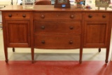 Mahogany Buffet With Inlaid Bands