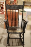 Painted Oak Rocking Chair
