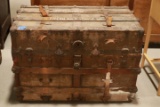 Antique Trunk With Tray