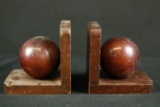 Pair Of Wooden Book Ends