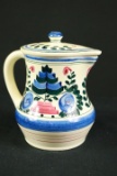 Persian Ware German Covered Pitcher