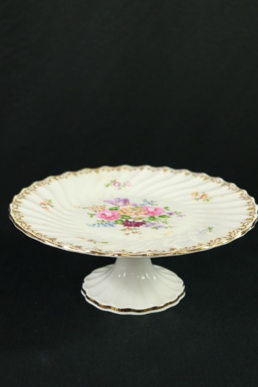 Staffordshire Bone China Cake Plate