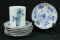 6 Asian Plates & Vase