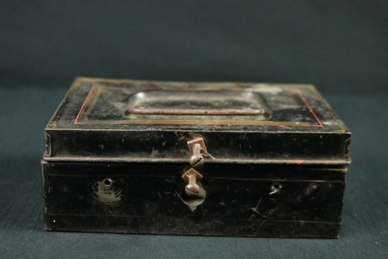 Metal Box With Pens Inside
