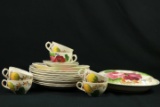Belle Fior Chanticleer Ware Partial Set Of China