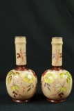 Pair Of Bristol Glass Vases