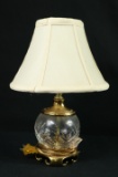 Brass & Crystal Lamp