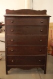 5 Drawer Antique Oak Dresser