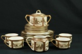 Hand Painted Nippon Partial Tea Set