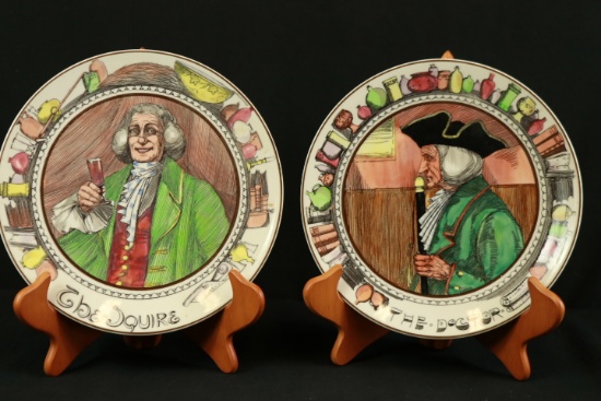 7 Royal Doulton Painted Plates