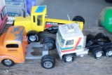 3 Metal Toy Trucks