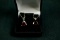 Pair of Sterling Silver Earrings with Rubys