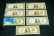 7 Silver Certificate Blue Seal Dollar Bills