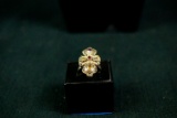 Antique Sterling Silver Ring with Gemstones