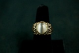 Sterling Silver Ring with Moonstone