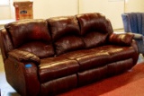 Leather Electric Reclining Sofa