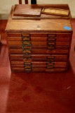 Antique Oak File Box