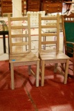 4 Wood Kitchen Chairs