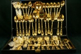 Set of Gold Colored Flatware