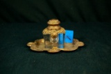 Victorian Ink Well & Tray