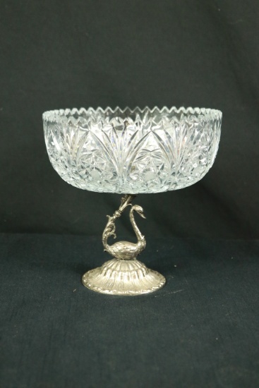 Crystal Pedestal Bowl